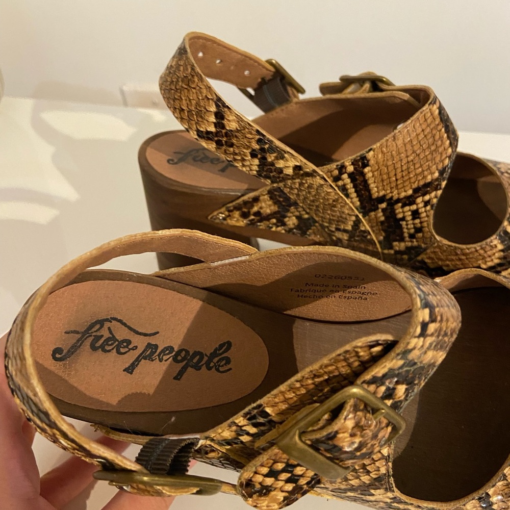 Free People Snake Skin Clogs - Picture 4 of 5